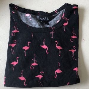 Rue 21 Flamingo Crop Top